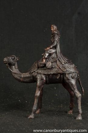 Französisch Bronze Casting arabischen Beduinen Kamel Statue Kamele Lawrence Arabia