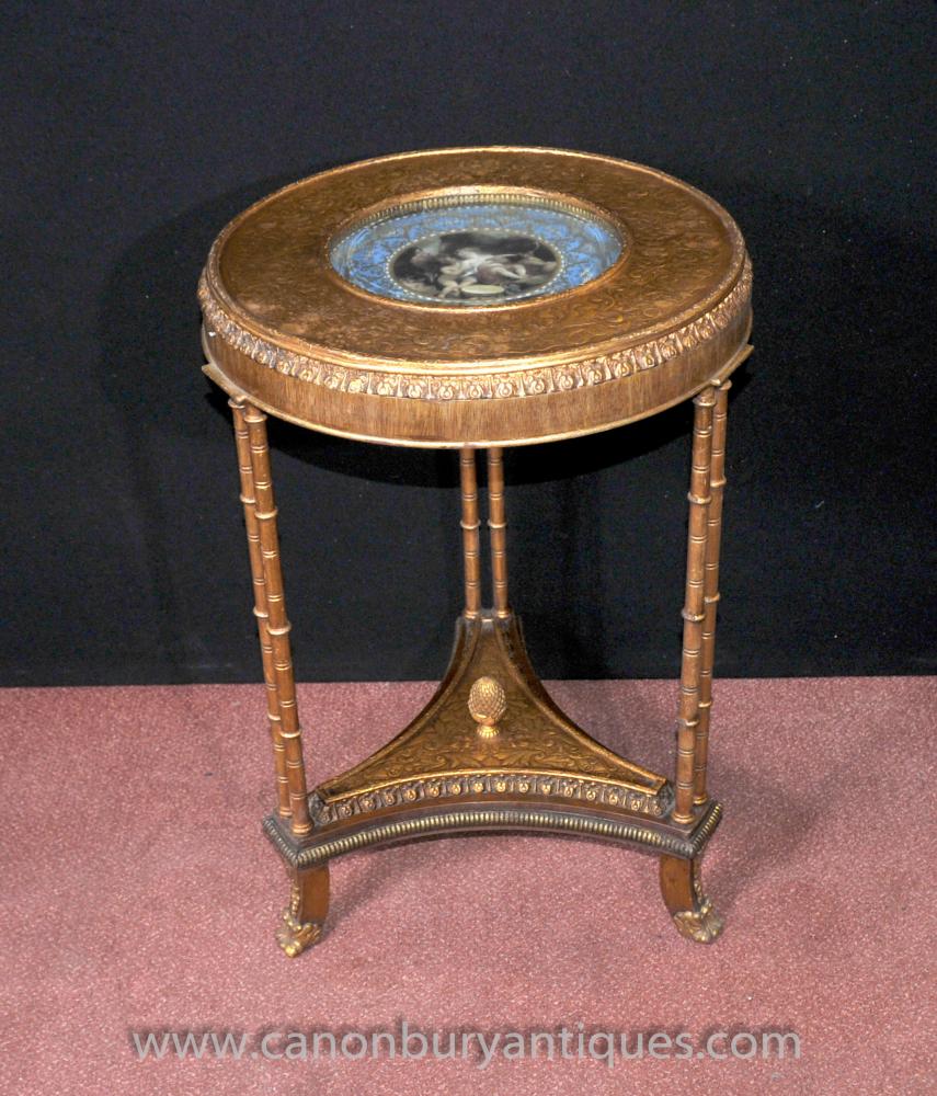 Einzel Sevres Französisch Beistelltisch Gilt Legs Louis XVI