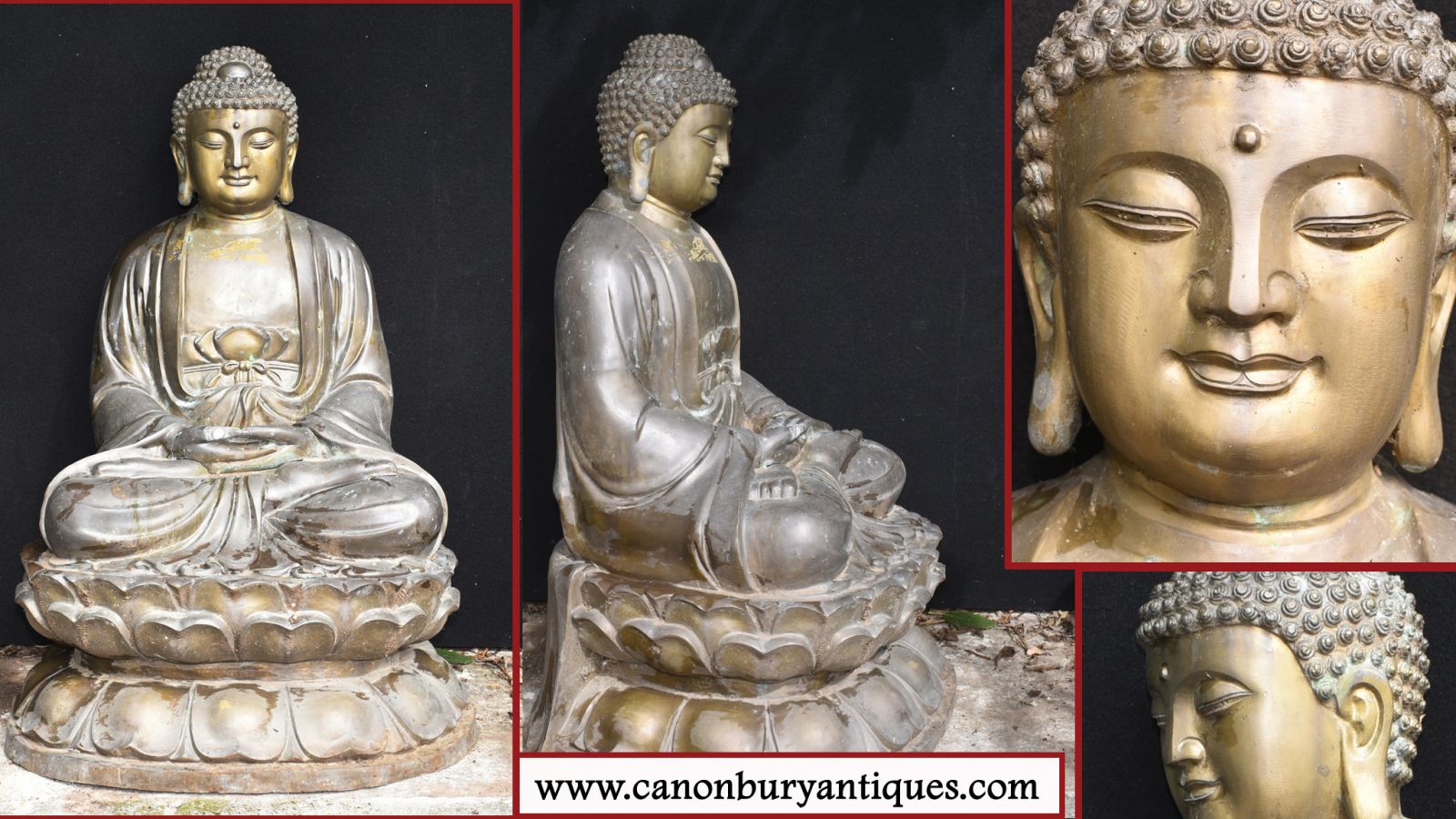 Bronze-Buddha in Meditationspose