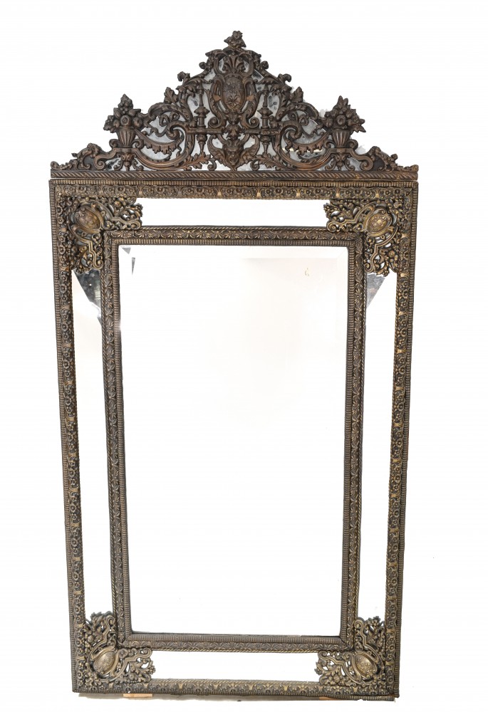 Französischer Kissenspiegel Antique Pier 1840 
