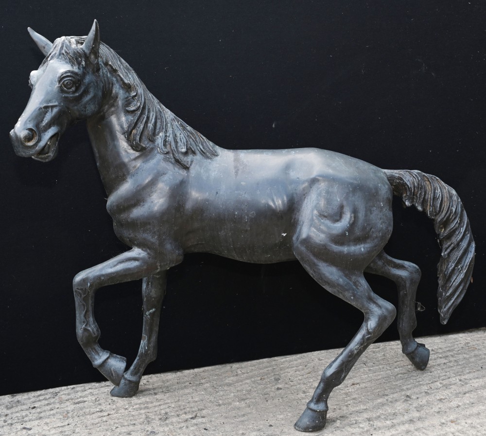 Italienische Bronze-Pferdestatue Bronze-Pony-Gartenguss