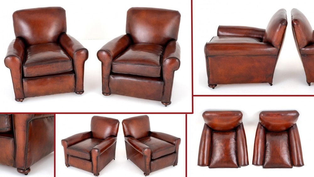 Paar Art Deco Clubsessel Zeitraum 1920 Roaring Twenties