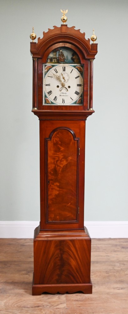 Viktorianische Standuhr mit langem Gehäuse, J. Hardy, Dorchester, 1850