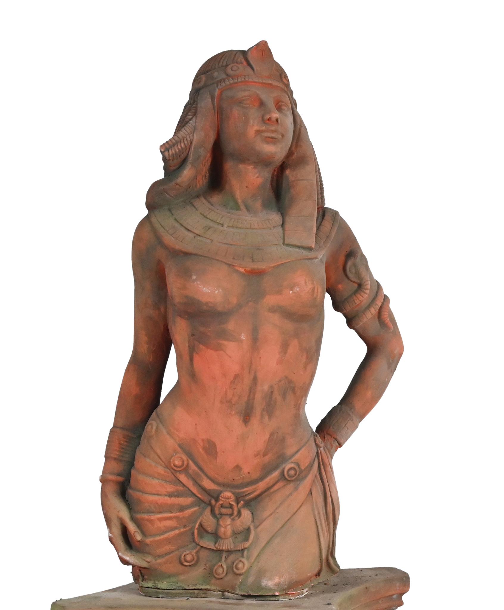 Statue de Cléopâtre en terre cuite, figure égyptienne de jardin classique,  Grandes statues , fontaines et jardin