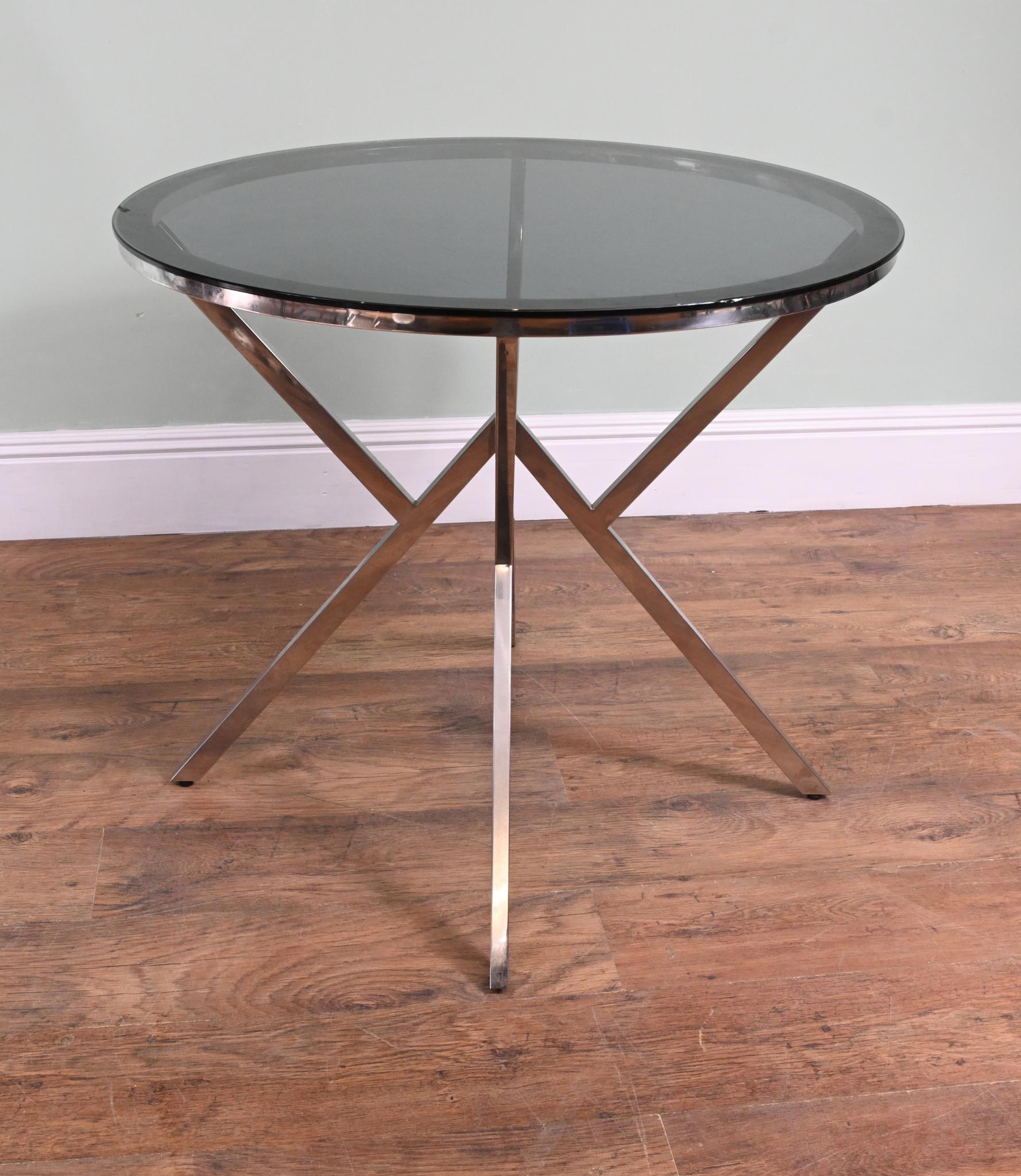 Vintage Beistelltisch Chrom Metall Mikado 1960erBeistelltische , Tische

